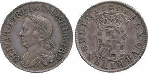 BRITISH COINS, Oliver Cromwell, Silver Shilling, 1658, laureate and draped bust left, rev crowned quartered shield of arms of the Protectorate, edge grained (N 2747; S 3228). Attractive cabinet t ...
