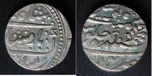 INDIA (Kishangarh) 1 Rupee AH(119)7//24 - Silver - Shah Alam II. - VF - 443