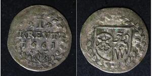 MAINZ (German State) 1 Kreuzer 1661 MF - Silver - 821