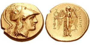 1 Stater Imperio seléucida (312BC-63 BC) Oro Seleuco I Nicátor(358BC-281BC)