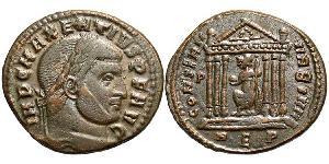 1 Follis Imperio romano de Occidente (285-476) Bronce Majencio (278-312)