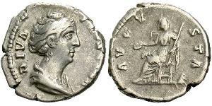 1 Denarius Roman Empire (27BC-395) Silver Faustina I (105-141)