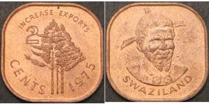 2 Cent Swaziland Bronzo 