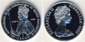 1 Krone Gibraltar Silber 