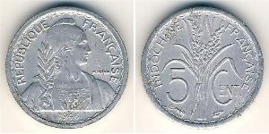 5 Cent French Indochina (1887-1954) Aluminium 