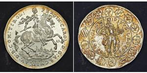 
  1642, Austria, Archduke Ferdiinand Charles. Silver 2 Ducats. Official Restrike!  Mint Year: 1963 Mint Place: Vienna mint!  Reference: KMX-M29a.  Denomination: 2 Ducats (official restrike!) Co ...