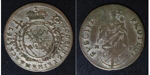 WURZBURG 4 Kreuzer 1763 - Billon - Adam Friedrich - 827