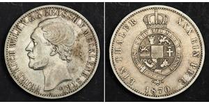 1 Thaler Duchy of Mecklenburg-Schwerin (1352-1918) 銀 腓特烈·威廉 (梅克倫堡-施特雷利茨)