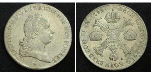  
  
  
 1792, Milan, Emperor Leopold II. Rare SIlver Crocione (Thaler) Coin. 2-Yr Type! 
  
  Mint year: 1792 Mint Place: Milan (M) Denomination: Crocione (Kronen-Thaler) Reference: Davenport 13 ...