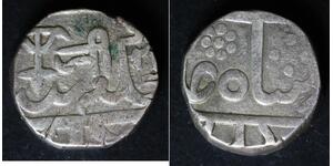 INDIA (Gwalior) 1 Rupee 1871 - Silver - VJayaji Rao - VF - 491