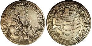 1 Thaler Principato di Transilvania (1571-1711) Argento Zsigmond Báthory (1572 -1613)