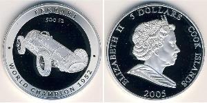 5 Dólar Islas Cook Plata 