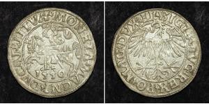  
  1550, Lithuania, Sigismund II Augustus I. Silver ½ Grossus (½ Groat) Coin. XF!  Condition: XF! Mint Year: 1550 Mint Place: Vilnius Reference: Kopicki 3242.   Denomination: ½ Grossus (½ Groat) ...
