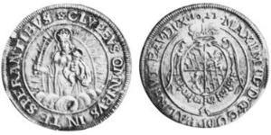 1/4 Thaler Ducado de Baviera (907 - 1623) Plata Maximiliano I, duque y elector de Baviera(1573 – 1651)