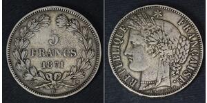 5 Franc Francia Plata 
