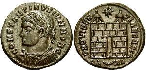 1 Follis /  AE3 Empire romain (27BC-395) Bronze Constance II (317 - 361)