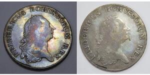 GERMANY 1766 REICHS THALER KING FREDERICK II KINGDOM OF PRUSSIA WORLD COIN 