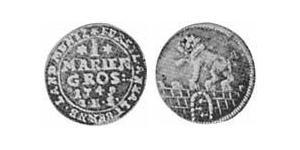 1 Mariengroschen Anhalt-Bernbourg (1603 - 1863) Billon Argent Victor-Frédéric d