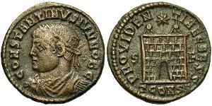  AE3 / 1 Фолліс Римська імперія (27BC-395) Бронза Констанцій II (317 - 361)