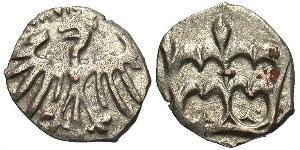 1 Dinaro Reino de Polonia (1025-1569) Plata Wladyslaw II Jagiello (1362-1434)