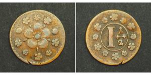  
  
 1717, German States, Lippe-Detmold (Principality). Copper 1½ Pfennig Coin.  
  
 References: KM-153. Mint Period: 1716-1717   Denomination: 1½ Pfennig  Condition: Lightly pitted by corrosio ...