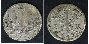 FRANKFURT AM MAIN (German State) 1 Kreuzer 1773 BN - Billon - VF- - 1111