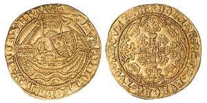 1/2 Noble Kingdom of England (927-1649,1660-1707) Gold Henry VI (1421-1471)