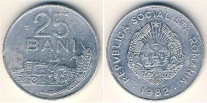 25 Ban Socialist Republic of Romania (1947-1989) Aluminium 