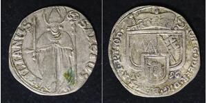WURZBURG 1 Schilling 1696 - Silver - Johann Gottfried II. - VF- - 1054