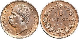 10 Centesimo Kingdom of Italy (1861-1946) Copper Umberto I (1844-1900)