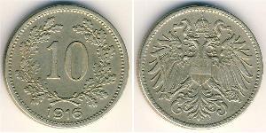 10 Heller Austria-Hungary (1867-1918) Copper/Nickel/Zinc Franz Joseph I (1830 - 1916)