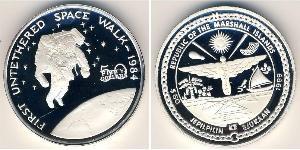 50 Dólar Islas Marshall Plata 