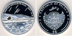 5 Dollar Palau 銀 