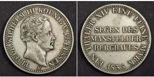 1 Thaler Kingdom of Prussia (1701-1918) Silver Frederick William III of Prussia (1770 -1840)