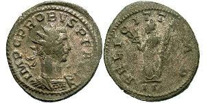 1 Антониниан Римская империя (27BC-395) Серебро/Медь Проб (232-282)