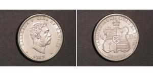   HAWAII 1883 1/4 Dollar King Kalakaua Silver UNC