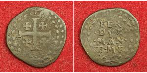  
  1627, Casale Monferrato (City), Charles Gonzaga. Nice Copper Quattrino Coin. VF  Condition: VF Mint Period: 1627-1637 Denomination: Quattrino  Material: Copper Diameter: 19mm  Weight: 1.83gm  ...
