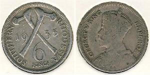 6 Penny Southern Rhodesia (1923-1980) Silver 