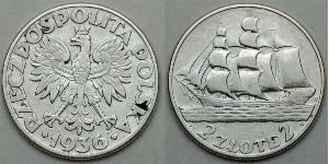 2 Zloty Seconda Repubblica Polacca (1918 - 1939)  