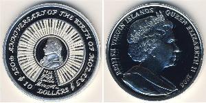 10 Dollaro Isole Vergini Argento 