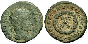 1 Follis /  AE3 Impero romano (27BC-395) Bronzo Costantino I (272 - 337)