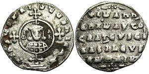 1 Miliaresion 拜占庭帝国 銀 John I Tzimiskes (925-976)