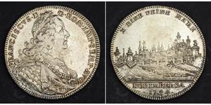 
  1754, Nuremberg (Free City), Francis Stephen. Silver City-View Thaler Coin. AU-  Mint year: 1754 Denomination: Thaler Die-Cutter:     Peter   Paul Werner (P.P.W) Reference: Davenport 2484, KM ...