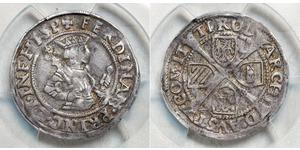 6 Kreuzer Österreich Silber Ferdinand I (1503-1564)