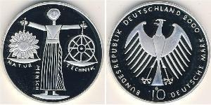 10 Марка Федеративна Республіка Німеччина (1990 - ) Срібло 