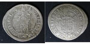 EICHSTATT (German State) 4 Kreuzer 1694 GFN - Silver - VF- - 803