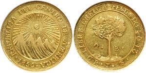 2 Escudo Federal Republic of Central America (1823 - 1838) / Costa Rica Gold 