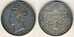 2 Thaler 安哈尔特公国 (1806 - 1918) 銀 利奥波德四世 (安哈尔特) (1794 - 1871)