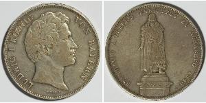 2 Thaler Royaume de Bavière (1806 - 1918) Argent Louis Ier de Bavière(1786 – 1868)