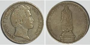 2 Thaler Regno di Baviera (1806 - 1918) Argento Ludovico I di Baviera (re)(1786 – 1868)